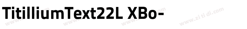 TitilliumText22L XBo字体转换